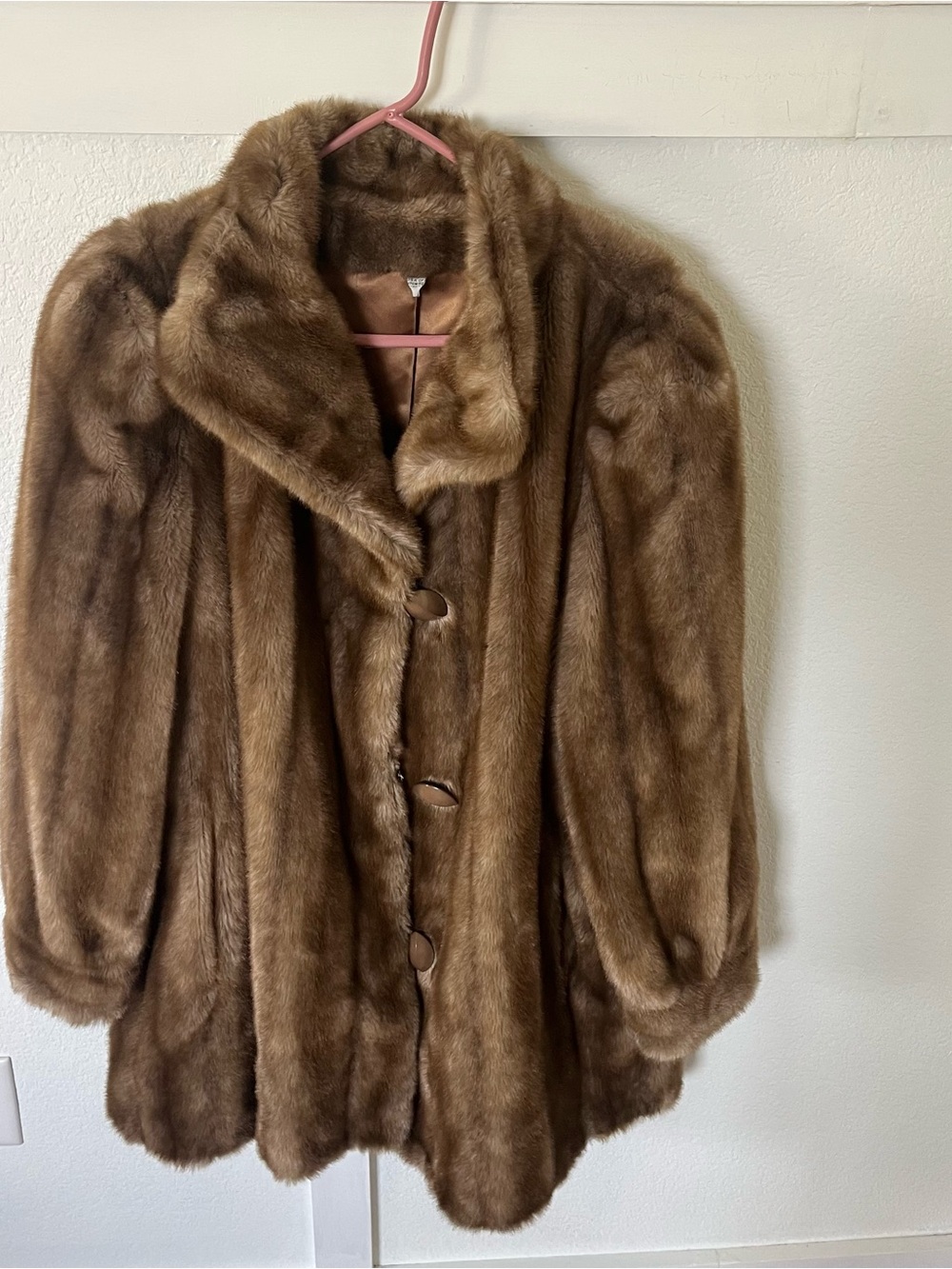 Country Pacer Vintage Faux Fur Women's XL Coat
